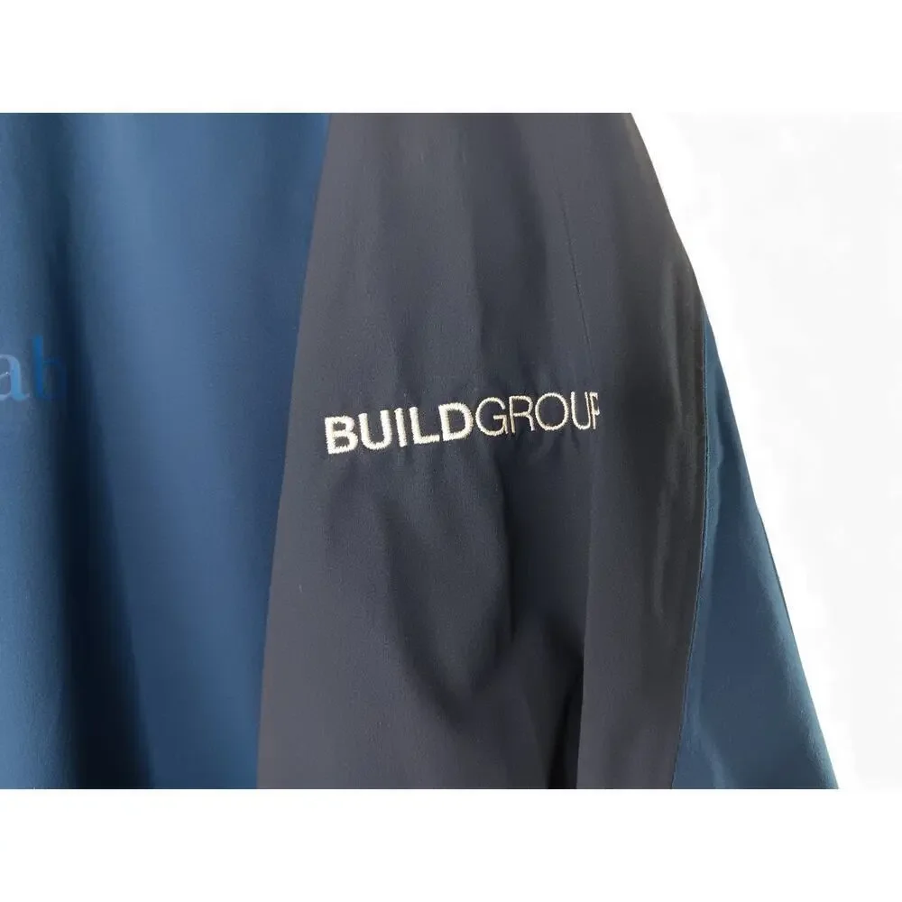 New Rab Kinetic Alpine 2.0 Jacket XXL Blue Softshell Hooded BuildGroup Logo